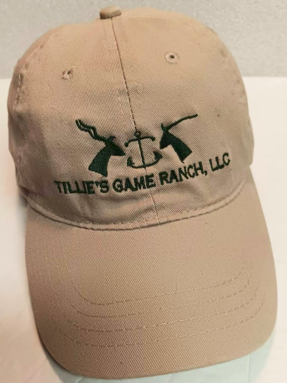 Otto 100% cotton high-quality baseball cap with Tillie's game ranch LLC logo.